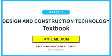 Grade 10 Design and Construction Technology Textbook PDF (Tamil Medium)