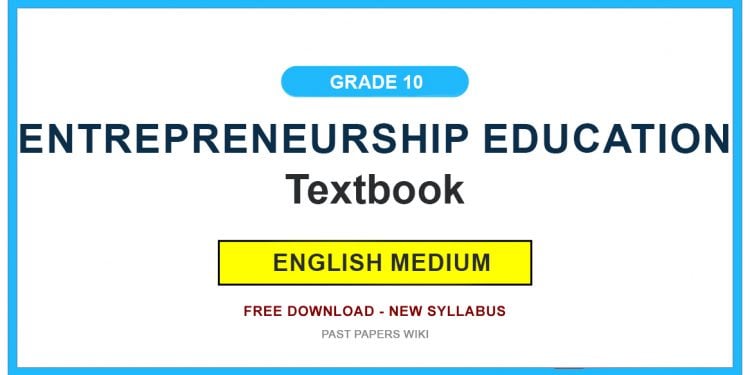 Grade 10 Entrepreneurship Education Textbook PDF (English Medium)