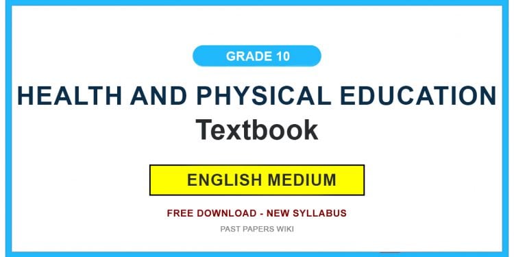 Grade 10 Health and Physical Education Textbook PDF (English Medium)