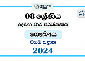 2024 Grade 08 Health 2nd Term Test Paper | North Western Province