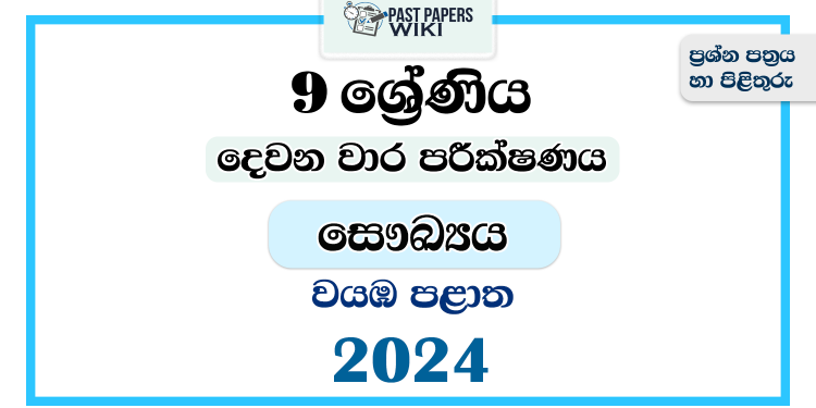North Western Province 2024 Grade 09 Health 2nd Term Test Paper