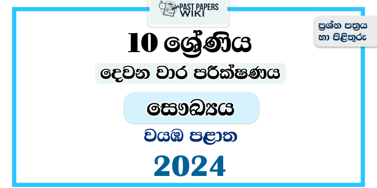 2024 Grade 10 Health 2nd Term Test Paper | North Western Province