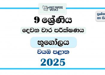 North Western Province 2025 Grade 09 Geography 2nd Term Test Paper