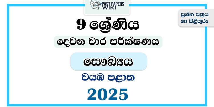 North Western Province 2025 Grade 09 Health 2nd Term Test Paper
