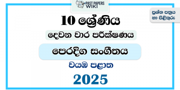 2025 Grade 10 Eastern Music 2nd Term Test Paper | North Western Province