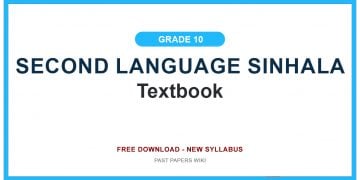 Grade 10 Second Language Sinhala Textbook PDF