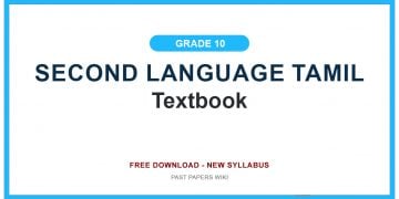 Grade 10 Second Language Tamil Textbook PDF
