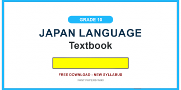 Grade 10 Japan Language Textbook PDF
