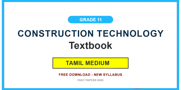 Grade 11 Construction Technology Textbook PDF (Tamil Medium)