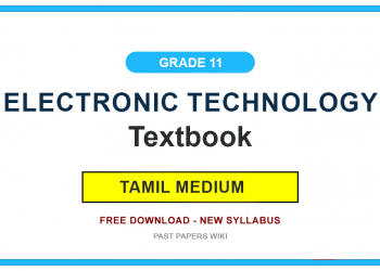 Grade 11 Electronic Technology Textbook PDF (Tamil Medium)
