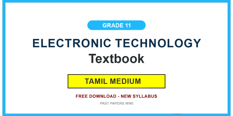 Grade 11 Electronic Technology Textbook PDF (Tamil Medium)