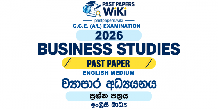 2026 A/L Business Studies Past Paper English Medium