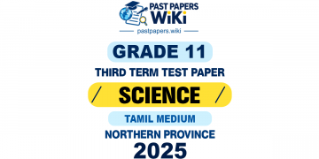 Northern Province 2025 Grade 11 Science 3rd Term Test Paper | Tamil Medium