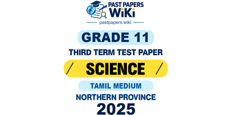 Northern Province 2025 Grade 11 Science 3rd Term Test Paper | Tamil Medium
