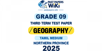 Northern Province 2025 Grade 09 Geography 3rd Term Test Paper | Tamil Medium