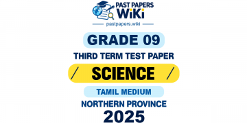 Northern Province 2025 Grade 09 Science 3rd Term Test Paper | Tamil Medium