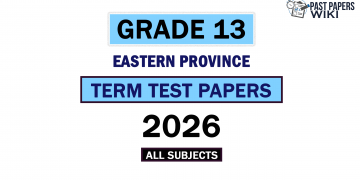 2026 Eastern Province Grade 13 3rd Term Test Papers