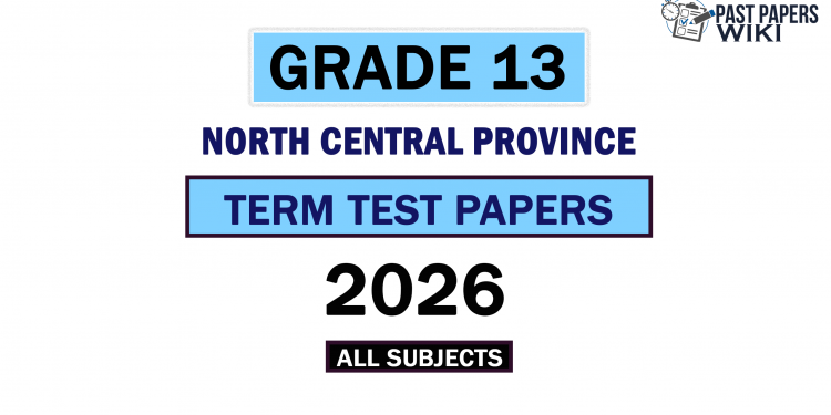 2026 North Central Province Grade 13 3rd Term Test Papers